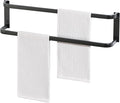 Alise Double Towel Bars 24 Inch, Towel Rack for Bathroom Stainless Steel Bathroom Towel Rack Wall Mounted Towel Holder, Matte Black