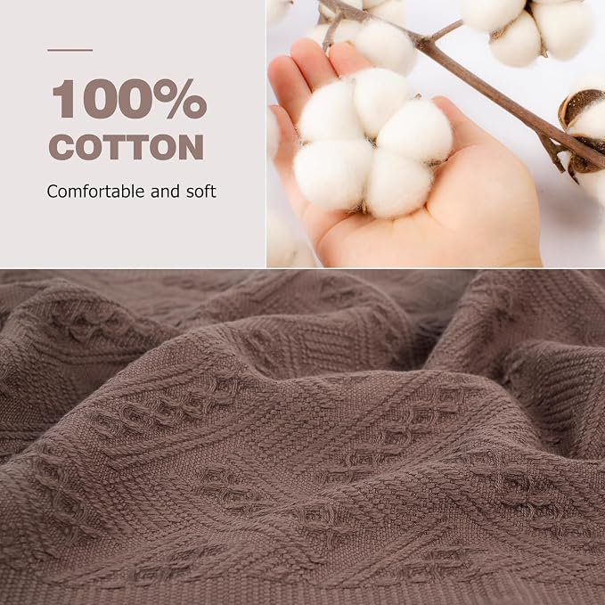 Luxury Decorative Hand Towels Bathroom: Boho Home Deco (04 Blue, 14"x30") | 2 Packs 14X30 100% Cotton Turkish Absorbent Soft Face Towel Set for Kitchen Hotel Spa Farmhouse Guest Tea Gift
