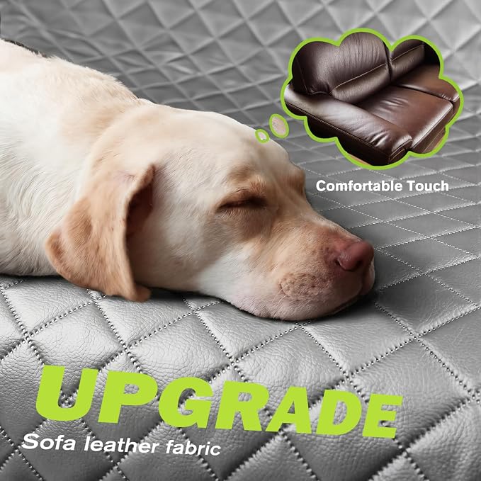 Pecute Dog Car Seat Cover for Back Seat 53.54 * 23.62 in, Car Window Fixing for Maximum Car Protection, Leather Fabric Back Seat Extender for Dogs, Waterproof & Scratch-Resistant, Support to 330 lbs
