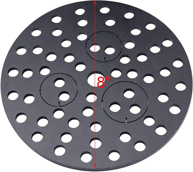 8" Cast Iron Drain Cover with Removable Drain Ports, Garage Drain Cover, Floor Drain, Floor Strainer
