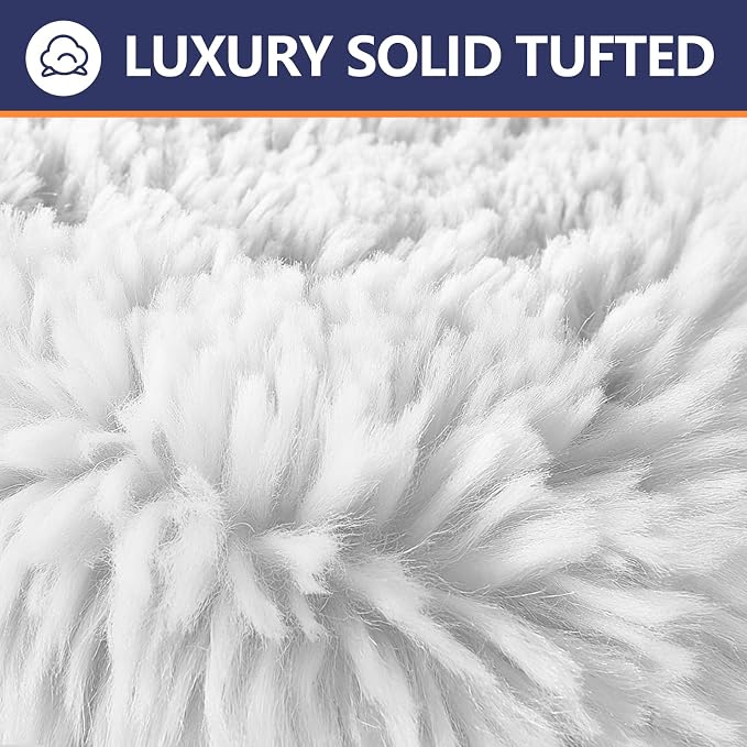 Soft Microfiber Toilet Seat Cover 17.5" x 15" Machine Washable | Solid Toilet Lid Cover Adjustable Rubber Backing Fits Most 16 -17.5" L x 14-16" W Round Oblong and Elongated Toilet Seat