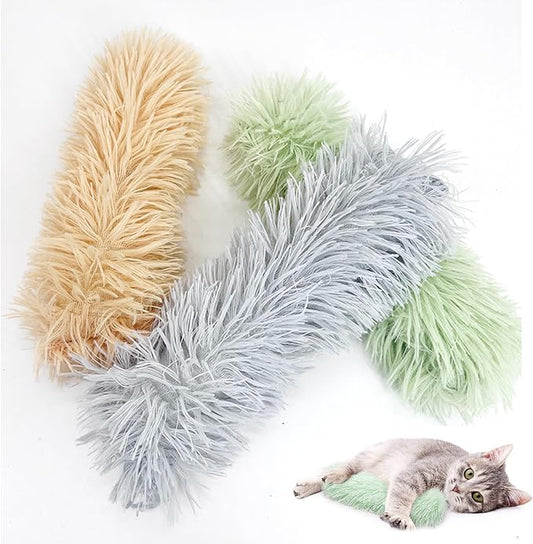 3 Pack Cat Toys Pillows, Soft and Durable Catnip Toys with Crinkle Sound Inside，Interactive Cat Toys for Indoor Cat Toys, Kitten Kicker Toy for Exercise