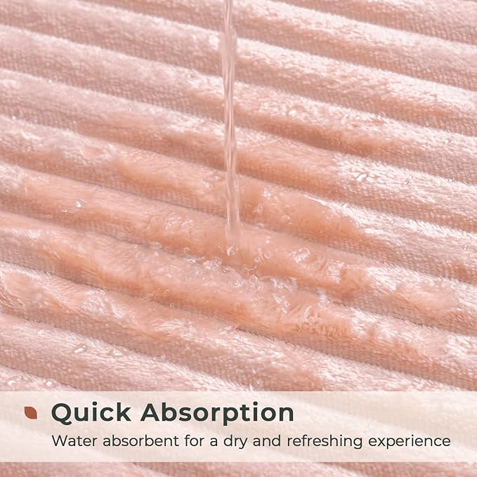 FRESHMINT Charcoal Infused Memory Foam Bath Mat, 20"x32", Dusty Rose | Non-Slip, Ultra Soft, Thick & Water Absorbent, Machine Washable, Quick Dry, Plush Comfort