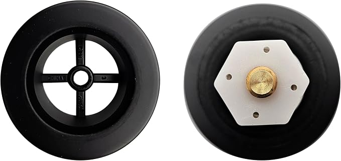 Westbrass D398R-62 1-1/2" NPSM Coarse Thread Mushroom Tip-Toe Bathtub Drain Stopper, Matte Black