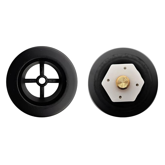Westbrass A398R-62 1-1/2" NPSM Coarse Thread Mushroom Tip-Toe Bathtub Drain Stopper, Matte Black