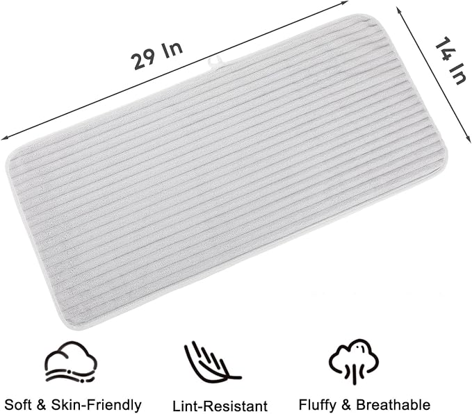 Luxury 3-Piece Quick-Dry Bath Towel Set – Ultra Soft Microfiber Towels | Hand Bath Towels for Bathroom, Pool, Home, Sports Gym & Travel – Elegant Twill Design (14”x 29.6”)