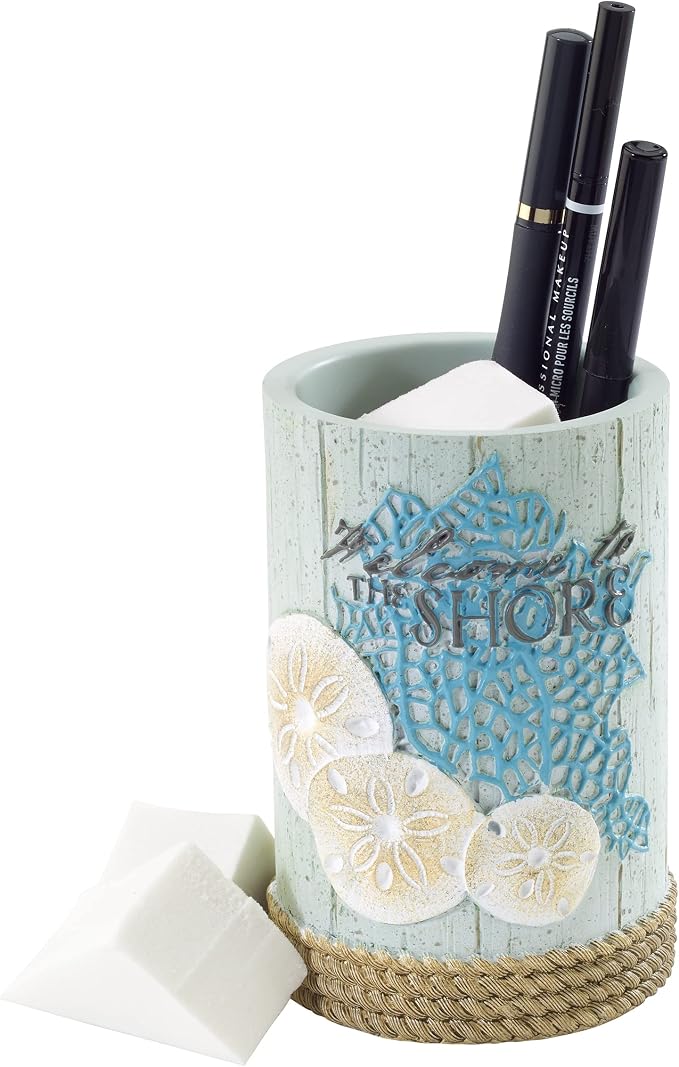 Avanti Linens - Tumbler, Guest Bathroom Essenrtials, Coastal Home Decor (Beachcomber Collection)