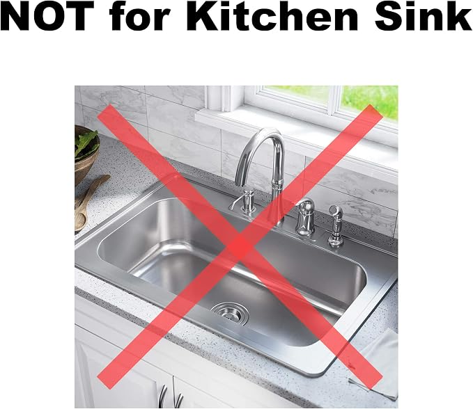2 Pack - 2.25" Top / 1" Basket- Sink Strainer Bathroom, Utility, Slop, Laundry, RV and Lavatory Sink Drain Strainer Hair Catcher. Stainless Steel - Hilltop Products