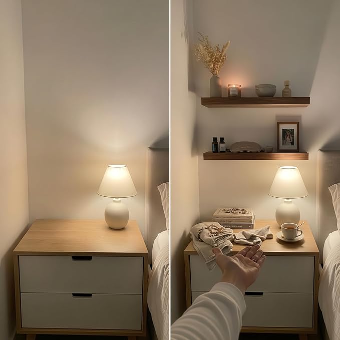 BAOBAB WORKSHOP Wood Floating Shelves for Wall 12 Inch Wide, Small Wooden Shelf Kitchen, Bathroom Shelves for Room Wall Mounted, Walnut Floating Shelves, 12W × 6.7D, Set of 2