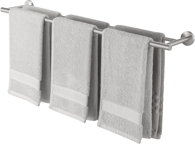 KES Double Towel Bar 33 Inch, Towel Racks for Bathroom Towel Holder SUS304 Stainless Steel Rustproof Wall Mounted Brushed Finish, A2001S86-2