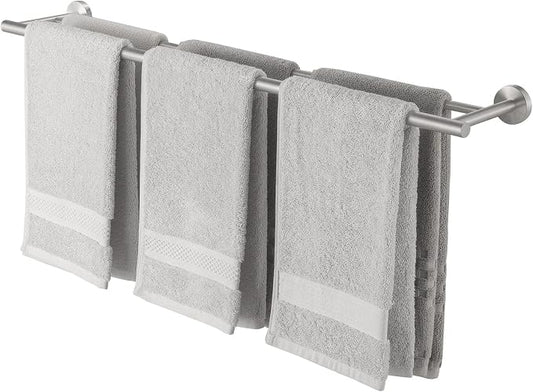 KES Double Towel Bar 33 Inch, Towel Racks for Bathroom Towel Holder SUS304 Stainless Steel Rustproof Wall Mounted Brushed Finish, A2001S86-2