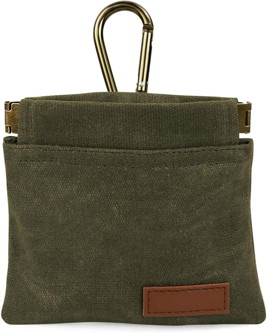 1 Pcs Pocket Pet Training Pouch,Dog Treat Pouch (Olive drab) | For Portable Pet Dog Walking Bag, Travel or Outdoor Use
