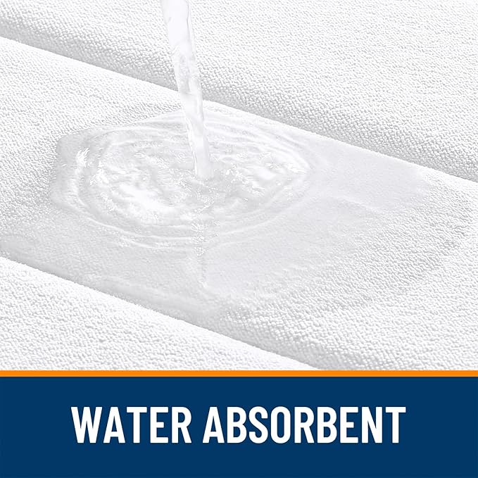 OLANLY Memory Foam Bath Mat 36x24, Super Soft and Absorbent Bathroom Rugs | White, Quick Dry Bath Rug, Machine Washable Shower Floor Mats, Bathmat Carpet for Bathroom Floor, Tub and Shower