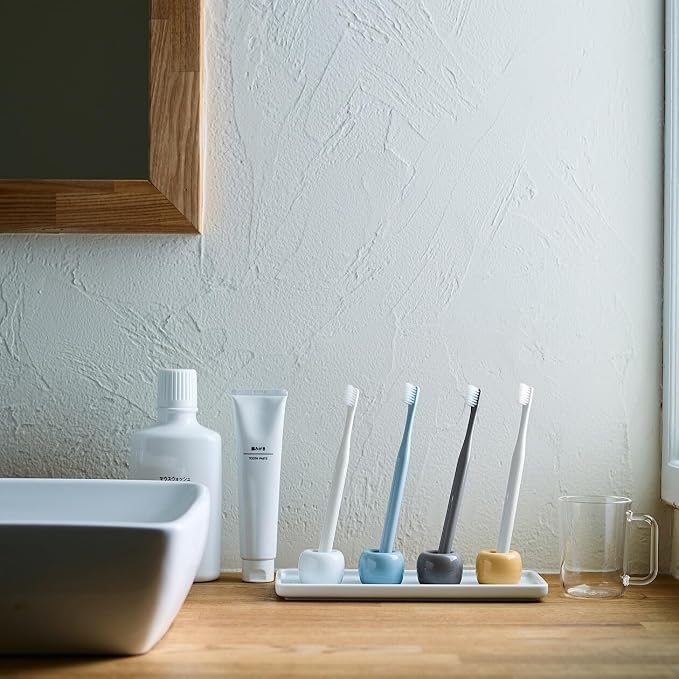 Muji Porcelain Toothbrush Stand (Yellow)