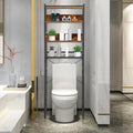 ZenStyle Over The Toilet Storage, 4-Tier Bathroom Space Saver Storage Organizer, Multifunctional Toilet Stand Rack, Easy to Assembly