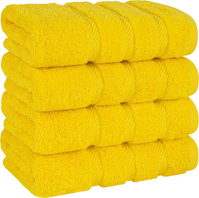 American Soft Linen 100% Cotton Luxury Turkish Towels, 4 PC Hand Towel Set | Soft Absorbent Quick Dry OEKO Tex Standard 100 Certificated Durable Machine Washable Premium Hotel Quality