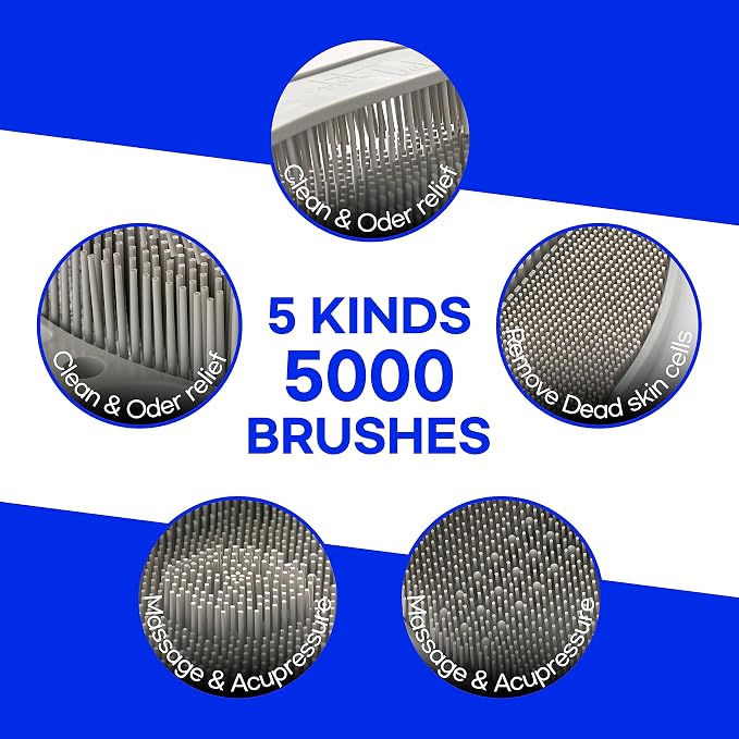 Larger Foot Scrubber - Foot Cleaner&Massager with Non-Slip Suction Cups for Use in the Shower