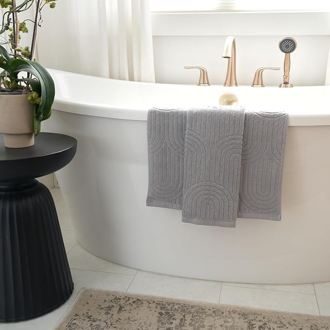 Decorative Hand Towels Set of 2 - Soft Boho Cotton for Bathroom or Kitchen | Absorbent, Lightweight and Quick Drying - Perfect to Elevate Any Bath Decoration at Home