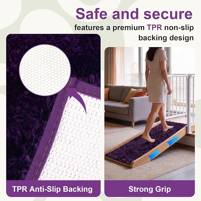 Bathroom Rugs Sets 2 Piece Non Slip Washable Bath Mat Set | Microfiber bath rug set with toilet mats for bathroom , Soft Absorbent toilet rug set TPR Rubber Backed bathroom floor mat