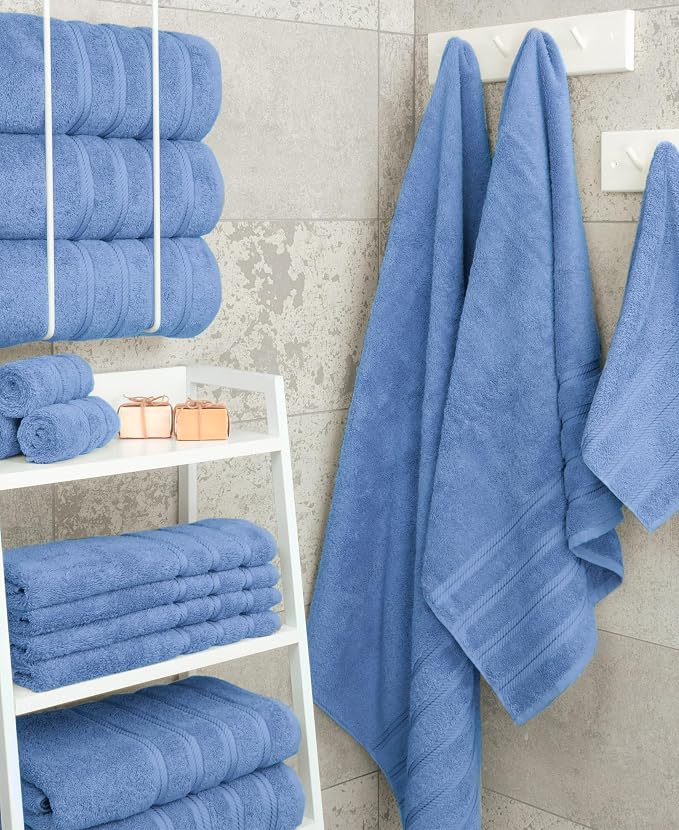 American Soft Linen 100% Cotton Luxury Turkish Towels, 4 PC Bath Towel Set | Soft Absorbent Quick Dry OEKO Tex Standard 100 Certificated Durable Machine Washable Premium Hotel Quality