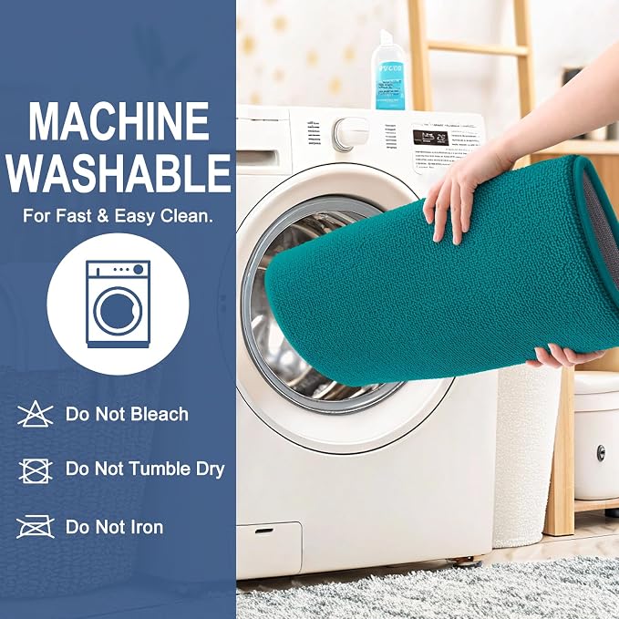 OLANLY Memory Foam Bathroom Runner Rug 44x24, Absorbent Long Mat, Deep Lake | Soft Quick Dry Bath Rugs, Non-Slip Carpet, Machine Washable Mat for Bathroom Floor, Tub and Shower, Home Decor Accessories