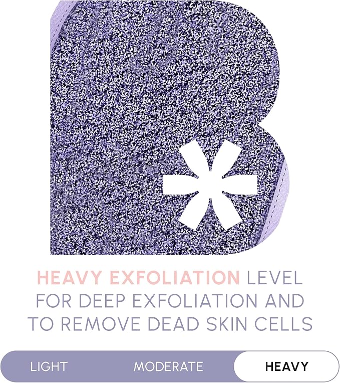 Brooklyn Botany Exfoliating Mitt for Bath and Shower – Heavy Duty Exfoliating Body Scrubber for Massage and Dead Skin Remover for Body – 1 Mitt