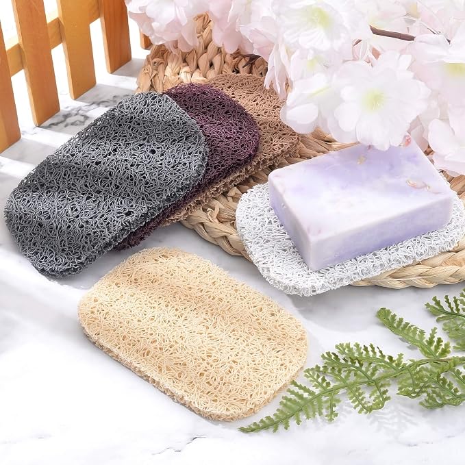 AHANDMAKER Soap Lift Pad, 30 Pcs 5 Colors Soap Saver Soap Dish Holder Accessory Drains Water, Circulates Air, Extends Soap Life for Bathroom, Kitchen, Office, Gym