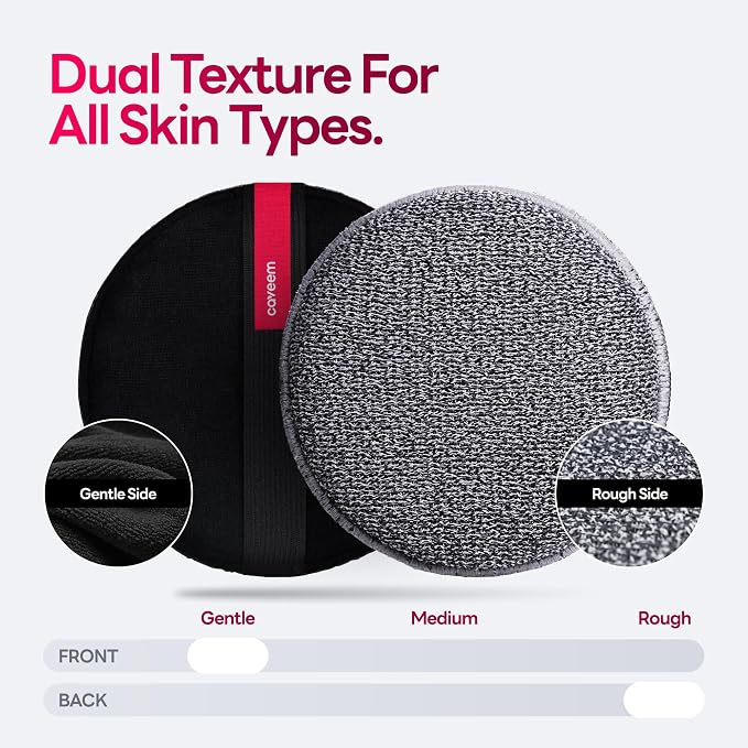 Exfoliating Body Scrubber, Bath and Body Scrub Buffer, Body Exfoliator for Remove Dead Skin, Gentle and Rough Lightweight Sponge for Shower (2 Pack)