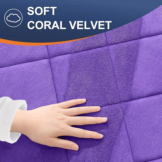 OLANLY Memory Foam Bath Mat 47x20, Ultra Soft and Absorbent Bathroom Rugs | Purple, Quick Dry, Machine Washable Shower Bath Rugs, Comfortable Bath Carpet for Bathroom Floor, Tub and Shower