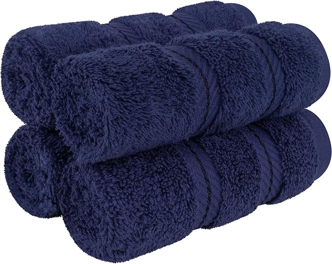 American Soft Linen 100% Cotton Luxury Turkish Towels, 4 PC Washcloth Set | Soft Absorbent Quick Dry OEKO Tex Standard 100 Certificated Durable Machine Washable Premium Hotel Quality