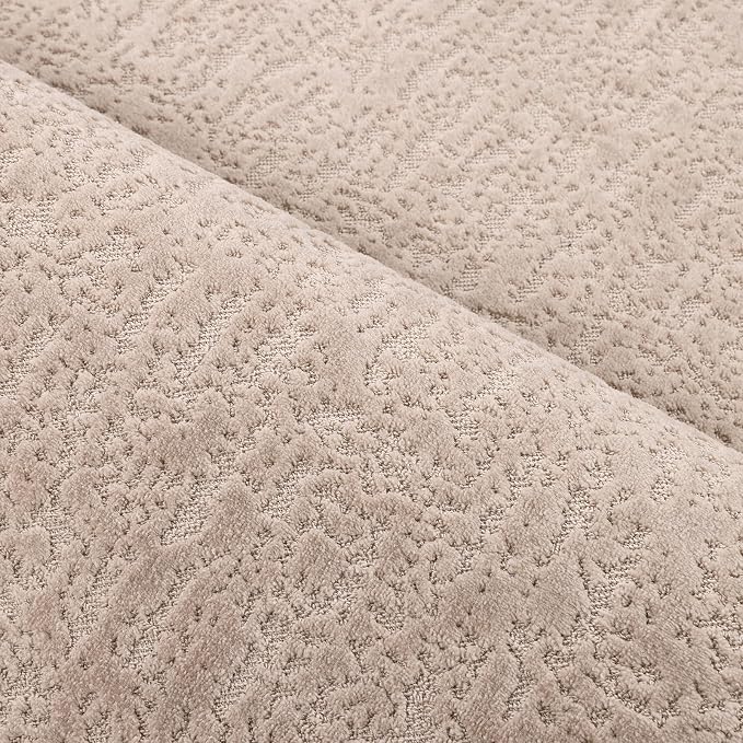 Pauwer Bathroom Rugs Sets 3 Piece, Ultra Thin Bath Mat Set, Beige | Non Slip Washable, Quick Dry, Super Absorbent, U-shaped Contour Toilet Rug, Low Pile, For Floor Sink Shower Room