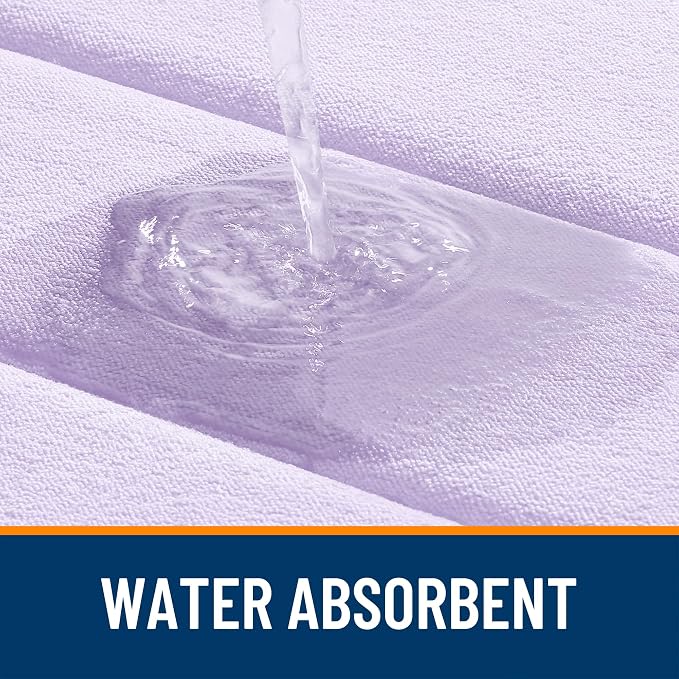 OLANLY Memory Foam Long Bathroom Rugs Runner 47x17, Super Soft Absorbent | Lavender, Quick Dry Bath Mat, Machine Washable Shower Floor Rugs, Bathmat Carpet for Bathroom Floor, Tub and Shower