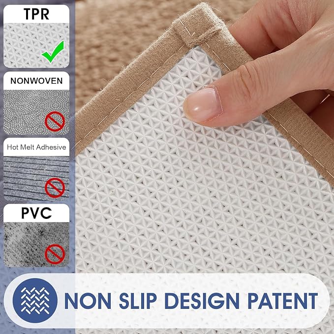 Bathroom Rugs 32"x20", Ultra Soft Thick Plush Fluffy Microfiber Absorbent Bath Mat, Non-Slip Backing, Machine Washable Bath Mats for Bathroom Floor, Tub and Shower, Home Decor Accessories, Brown