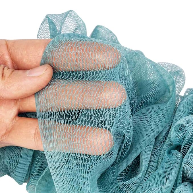 Back Scrubber for Shower, Loofah Long Handle Bath Body Brush, Soft Nylon Mesh Sponge On a Stick for Shower Men Women Kids Elderly, Exfoliating Scrub Cleaning Luffa for All Kinds of Skin