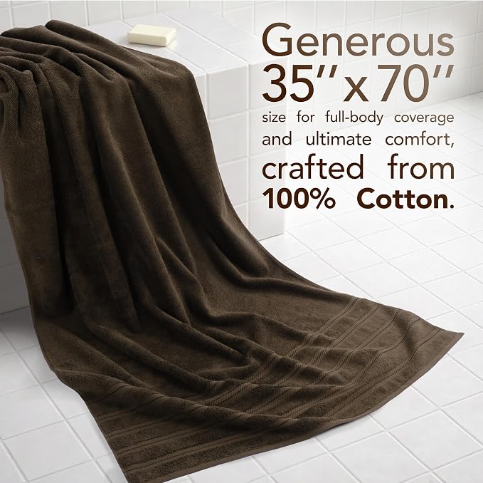 American Soft Linen 100% Cotton Luxury Turkish Towels, 35x70 XL Bath Sheet | Soft Absorbent Quick Dry OEKO Tex Standard 100 Certificated Durable Machine Washable Premium Hotel Quality
