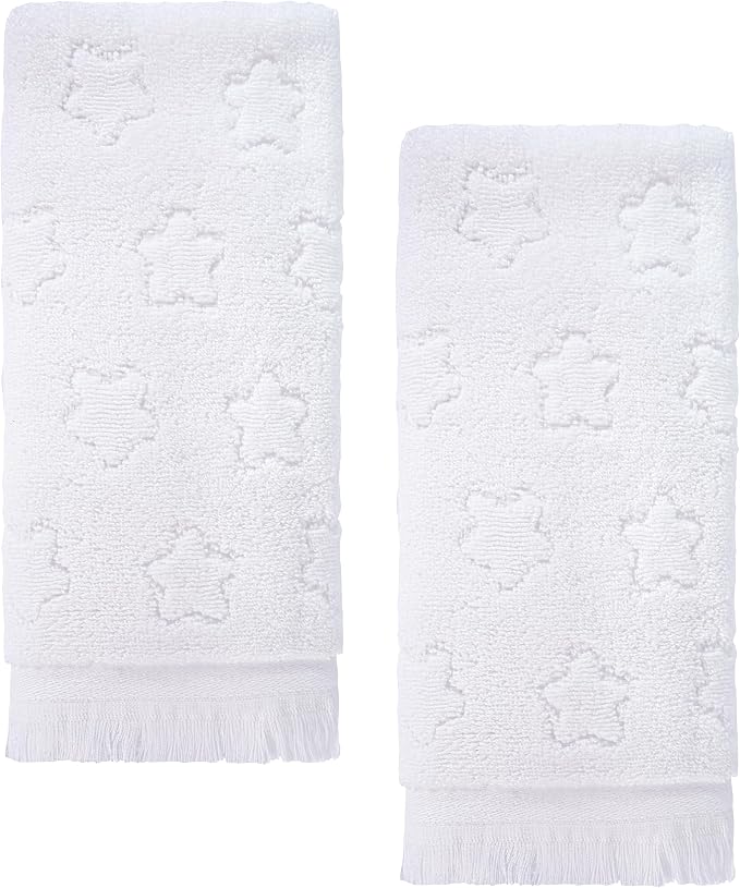 Luxury Decorative Hand Towels Bathroom: Boho Home Deco (06 Star, 14"x30") | 2 Packs 14X30 100% Cotton Turkish Absorbent Soft Face Towel Set for Kitchen Hotel Spa Farmhouse Guest Tea Gift