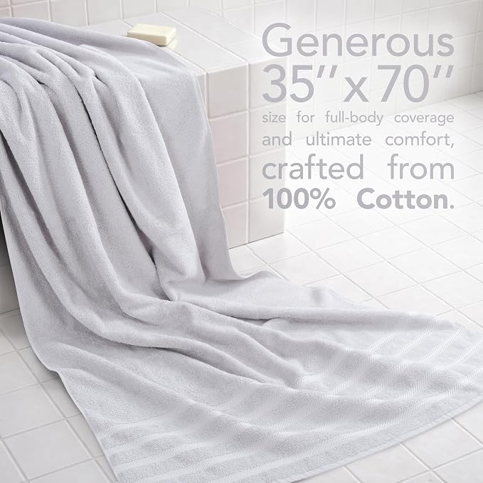 American Soft Linen 100% Cotton Luxury Turkish Towels, 35x70 XL Bath Sheet | Soft Absorbent Quick Dry OEKO Tex Standard 100 Certificated Durable Machine Washable Premium Hotel Quality