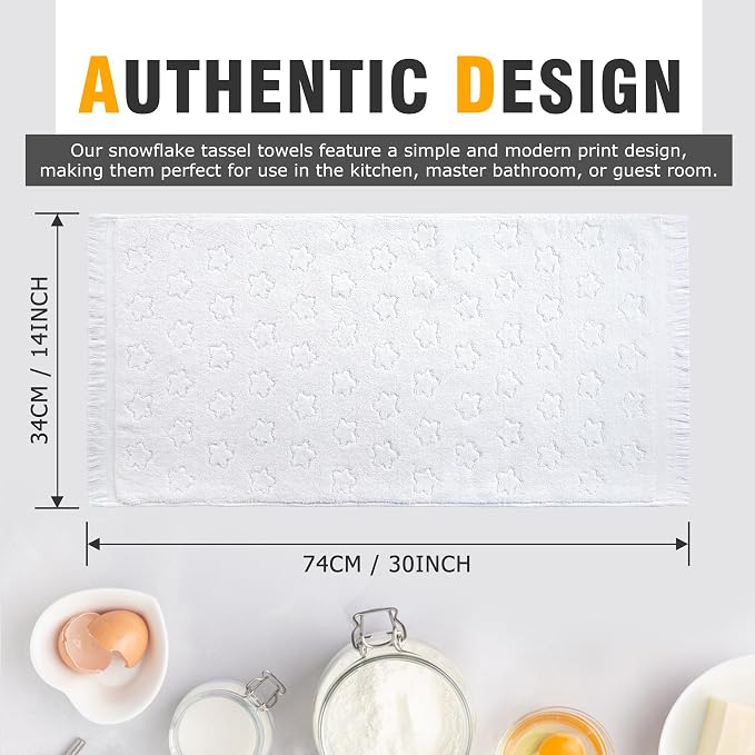 Luxury Decorative Hand Towels Bathroom: Boho Home Deco (06 Star, 14"x30") | 2 Packs 14X30 100% Cotton Turkish Absorbent Soft Face Towel Set for Kitchen Hotel Spa Farmhouse Guest Tea Gift