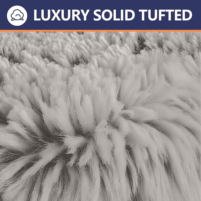 Soft Microfiber Toilet Seat Cover 17.5" x 15" Machine Washable | Solid Toilet Lid Cover Adjustable Rubber Backing Fits Most 16 -17.5" L x 14-16" W Round Oblong and Elongated Toilet Seat