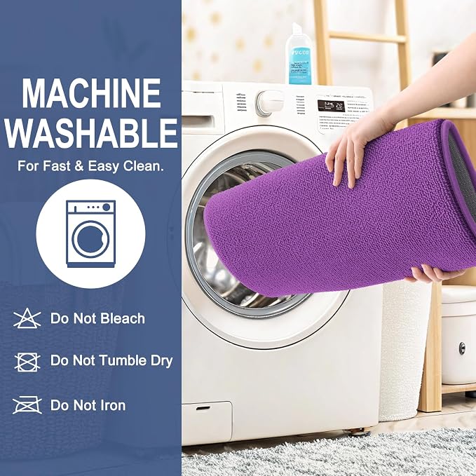 OLANLY Thick Memory Foam Bathroom Rugs 30x20, Absorbent Bath Mat, Purple | Soft Quick Dry Bath Rugs, Non-Slip, Machine Washable Carpet for Bathroom Floor, Tub and Shower, Home Decor Accessories