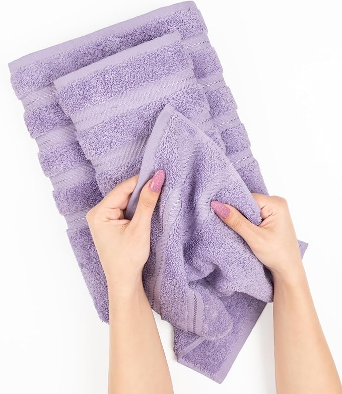 American Soft Linen 100% Cotton Luxury Turkish Towels, 6 Piece Towel Set | Soft Absorbent Quick Dry OEKO Tex Standard 100 Certificated Durable Machine Washable Premium Hotel Quality