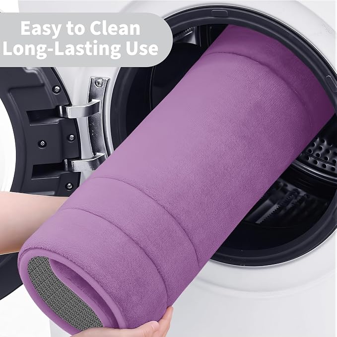 Cupic Cupid Memory Foam Bath Mat 24"×36", Non Slip Bathroom Rugs, Purple | Soft Touch, Cushioned Comfort, Non Slip Bathroom Mat, Super Absorbent & Quick Dry, Machine Washable for Shower, Tub & Vanity