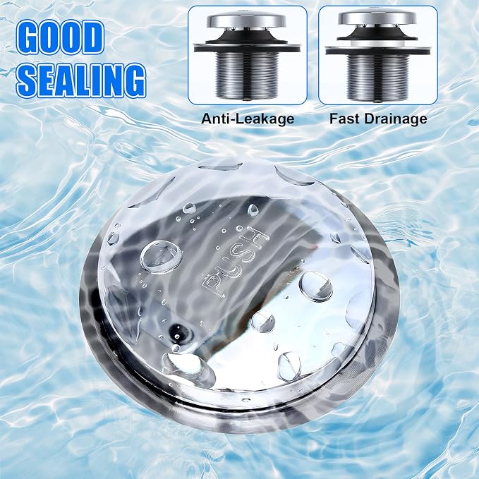 Dreyoo 5 Pack Tub Stopper Gasket for Tub Drain Assemblies, Replaces Stopper Bathtub Drain Gasket, for Tip Toe Style Bathtub Stoppers (2-1/16 in. x 1 in. x 1/4 in), Easy Installation