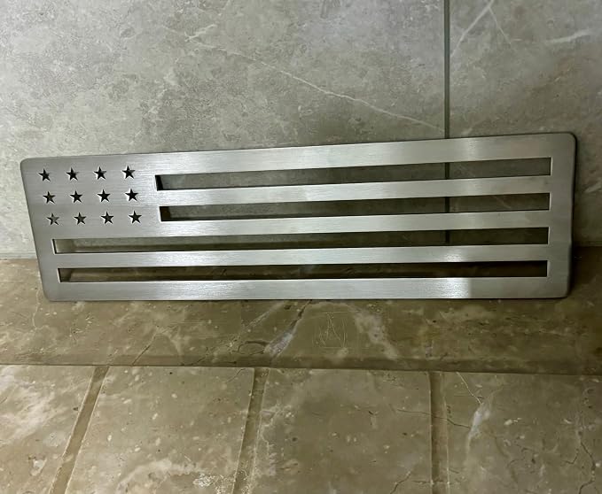 Shower Niche Shelf for Prefabricated Kerdi Board SN/-SNLT, Brushed 304 Stainless Steel