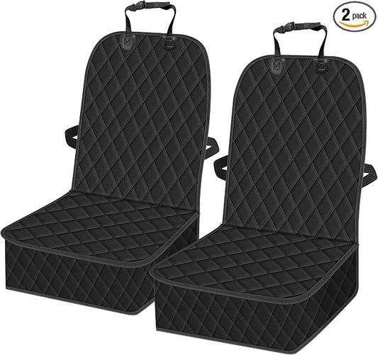 2 Packs Car Front Seat Cover for Dogs, Waterproof Pet Car Seat Protector, Nonslip Scratch-Proof Dog Seat Cover for Cars, Trucks & SUVs
