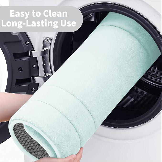 Cupic Cupid Memory Foam Bath Mat 24"×36", Non Slip Bathroom Rugs, Baby Blue | Soft Touch, Cushioned Comfort, Non Slip Bathroom Mat, Super Absorbent & Quick Dry, Machine Washable for Shower, Tub & Vanity