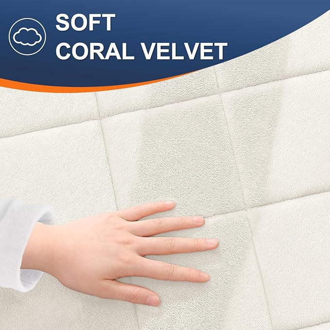 OLANLY Memory Foam Toilet Rugs U-Shaped 24x20, Ultra Soft and Absorbent | Ivory, Quick Dry Commode Contour Rugs, Machine Washable, Comfortable Bathroom Contour Bath Mats for Toilet Base