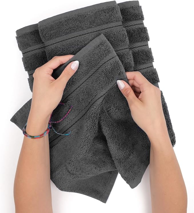 American Soft Linen 100% Cotton Luxury Turkish Towels, 4 PC Bath Towel Set | Soft Absorbent Quick Dry OEKO Tex Standard 100 Certificated Durable Machine Washable Premium Hotel Quality