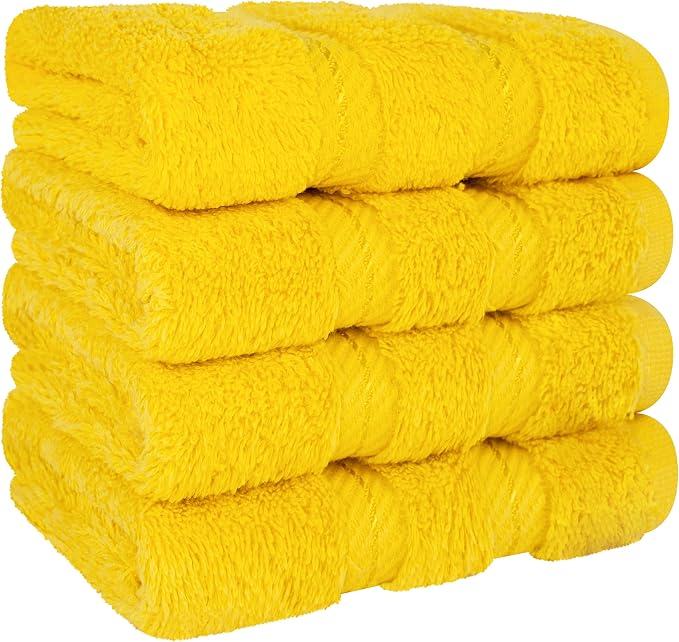 American Soft Linen 100% Cotton Luxury Turkish Towels, 4 PC Washcloth Set | Soft Absorbent Quick Dry OEKO Tex Standard 100 Certificated Durable Machine Washable Premium Hotel Quality