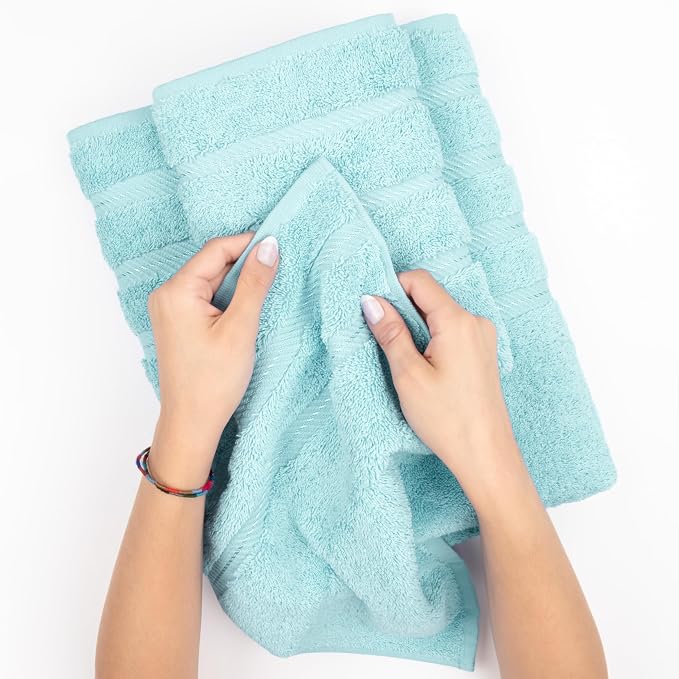 American Soft Linen 100% Cotton Luxury Turkish Towels, 4 PC Bath Towel Set | Soft Absorbent Quick Dry OEKO Tex Standard 100 Certificated Durable Machine Washable Premium Hotel Quality